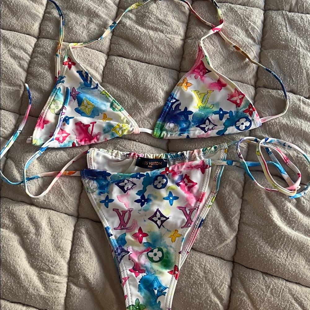 Louis Vuitton Multicolor Bikini Set